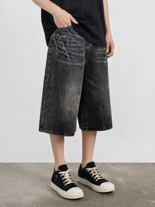 ZAPRE Relax Fit Stone Washed Jorts