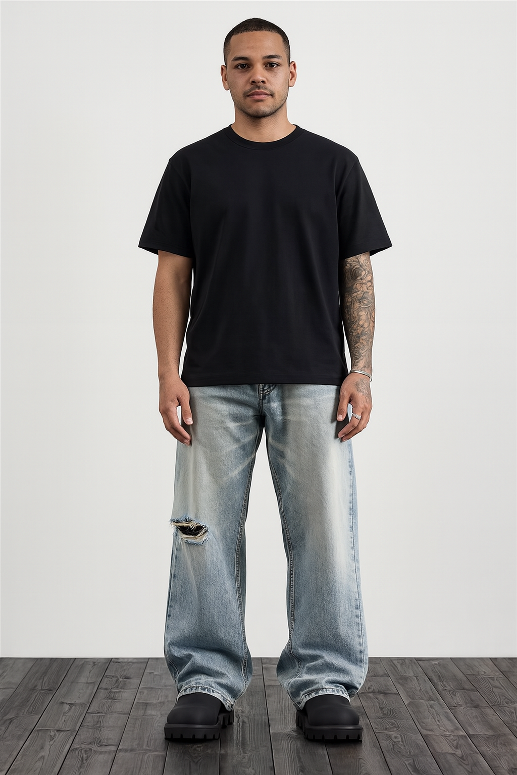 ZAPRE Distressed Blue Jeans