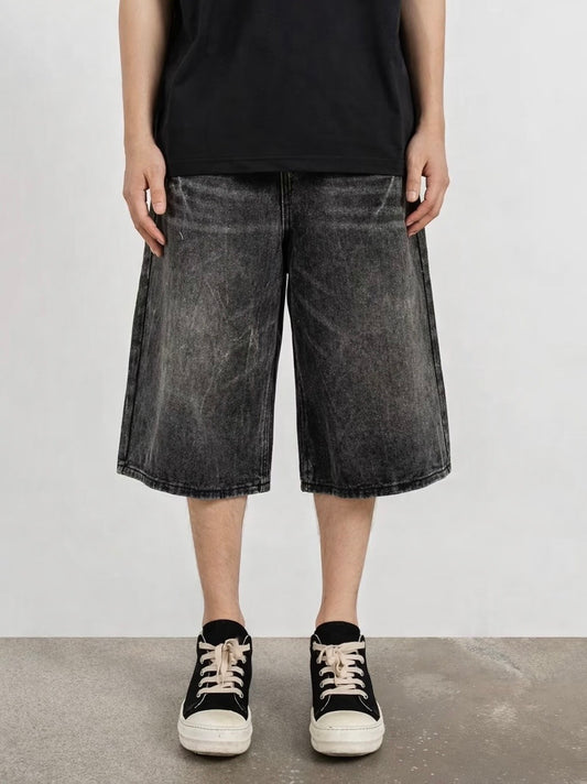 ZAPRE Relax Fit Stone Washed Jorts