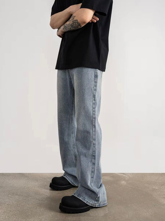 ZAPRE Relaxed Fit Light Blue Jeans
