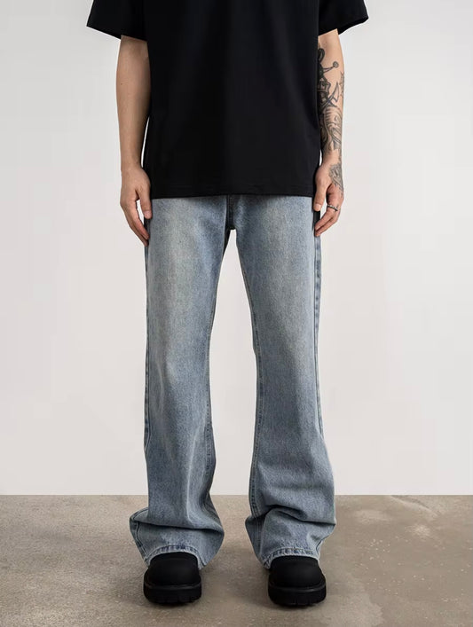 ZAPRE Relaxed Fit Light Blue Jeans