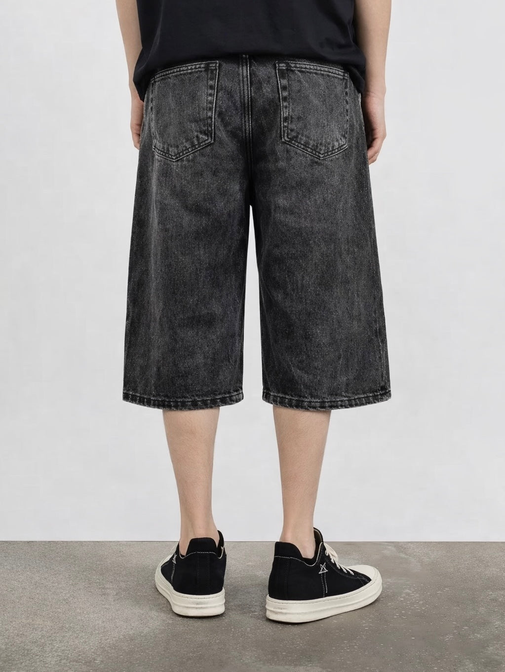 ZAPRE Relax Fit Stone Washed Jorts