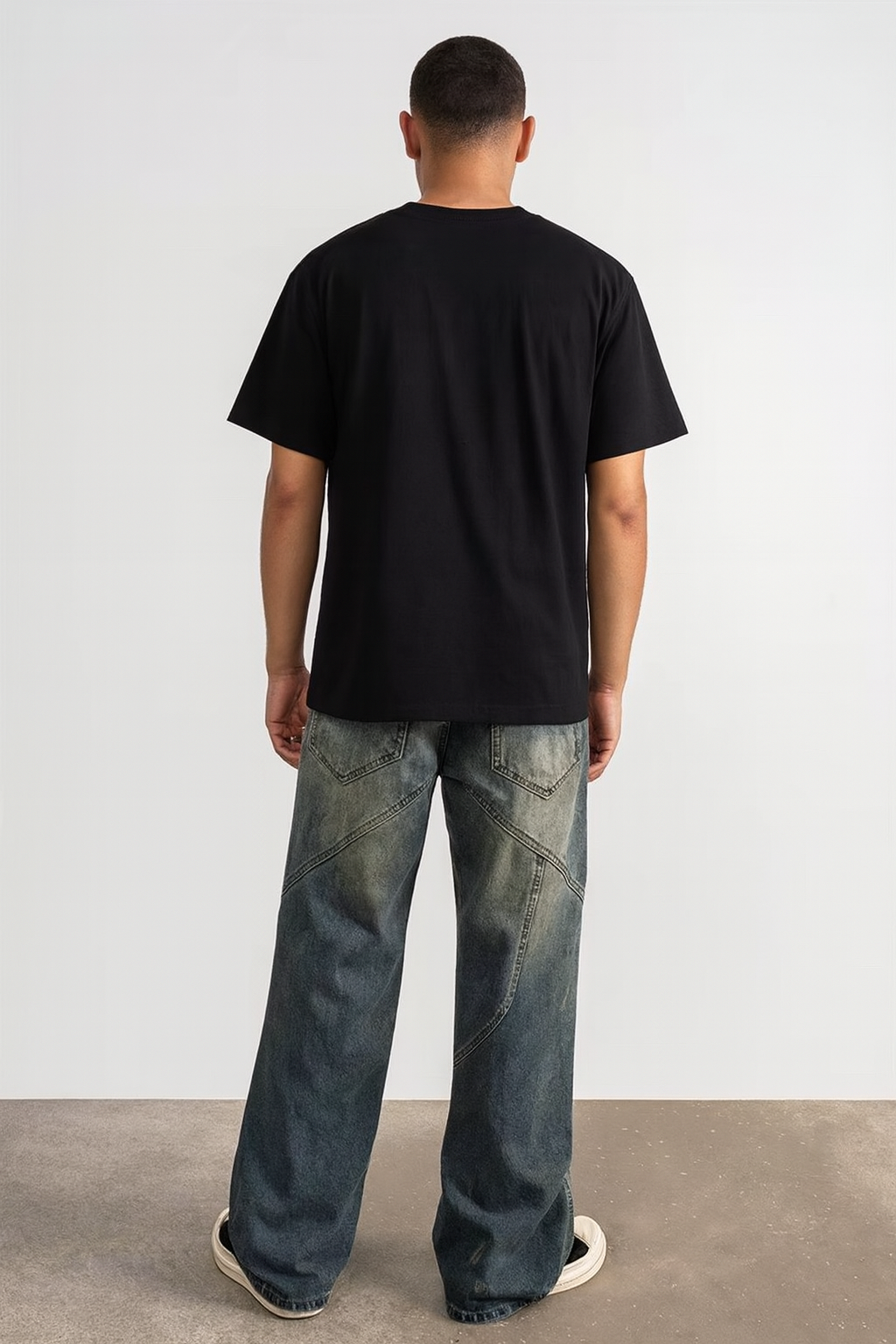 ZAPRE Relax Fit Rigid Seam Jeans